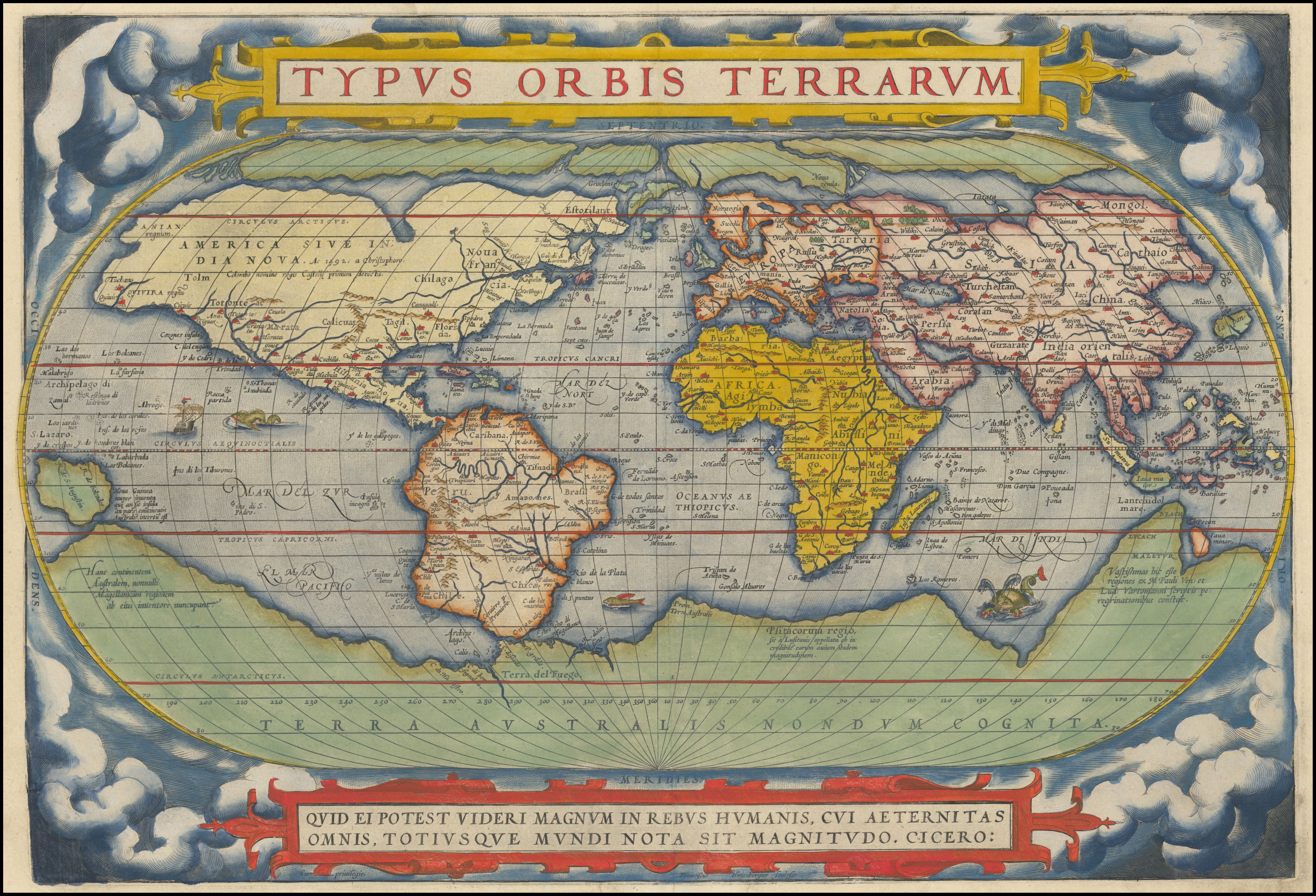 Theatrum Orbis Terrarum Abraham_Ortelius 1572 - World
