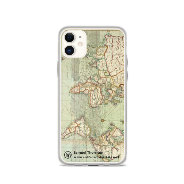 Clear Case for iPhone®. ​Samuel Thornton - A New and Correct Map of the World - Image 6