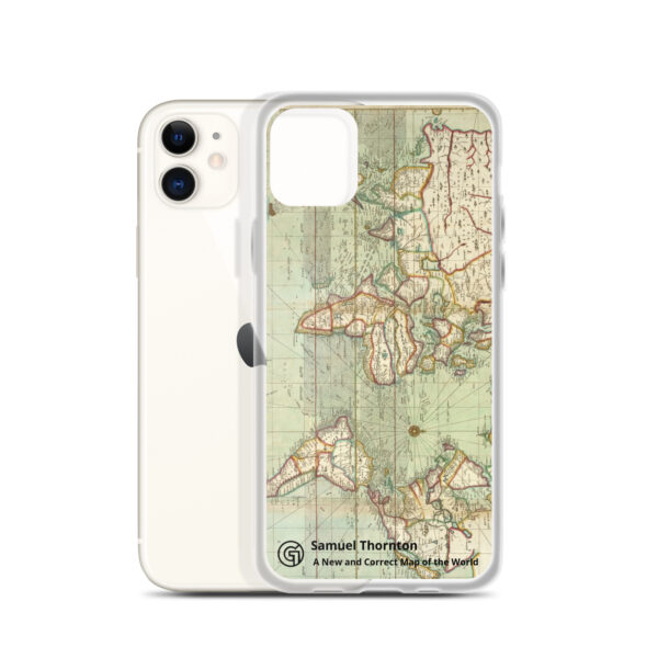 Clear Case for iPhone®. ​Samuel Thornton - A New and Correct Map of the World - Image 7
