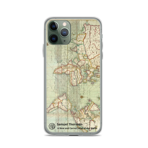 Clear Case for iPhone®. ​Samuel Thornton - A New and Correct Map of the World - Image 4