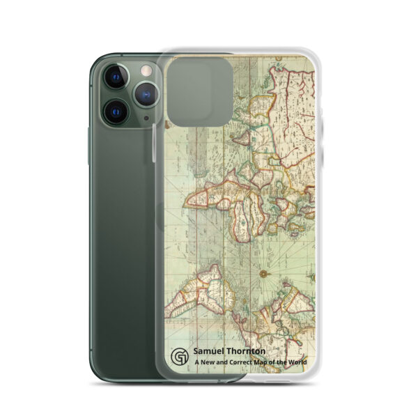 Clear Case for iPhone®. ​Samuel Thornton - A New and Correct Map of the World - Image 5