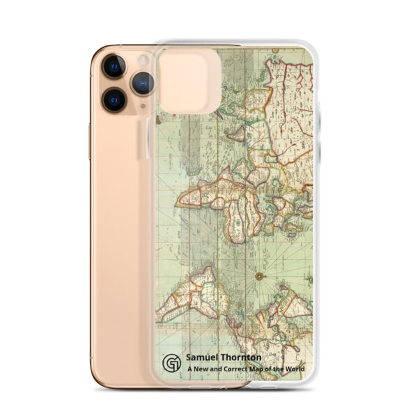 Clear Case for iPhone®. ​Samuel Thornton - A New and Correct Map of the World - Image 3