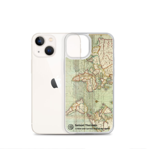 Clear Case for iPhone®. ​Samuel Thornton - A New and Correct Map of the World - Image 17