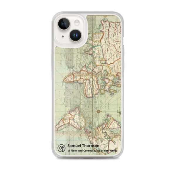 Clear Case for iPhone®. ​Samuel Thornton - A New and Correct Map of the World - Image 24