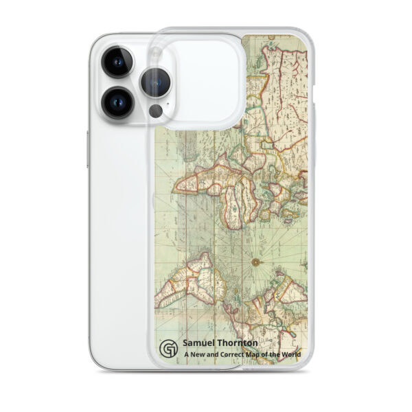 Clear Case for iPhone®. ​Samuel Thornton - A New and Correct Map of the World - Image 27