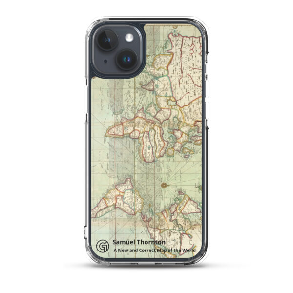 Clear Case for iPhone®. ​Samuel Thornton - A New and Correct Map of the World - Image 32