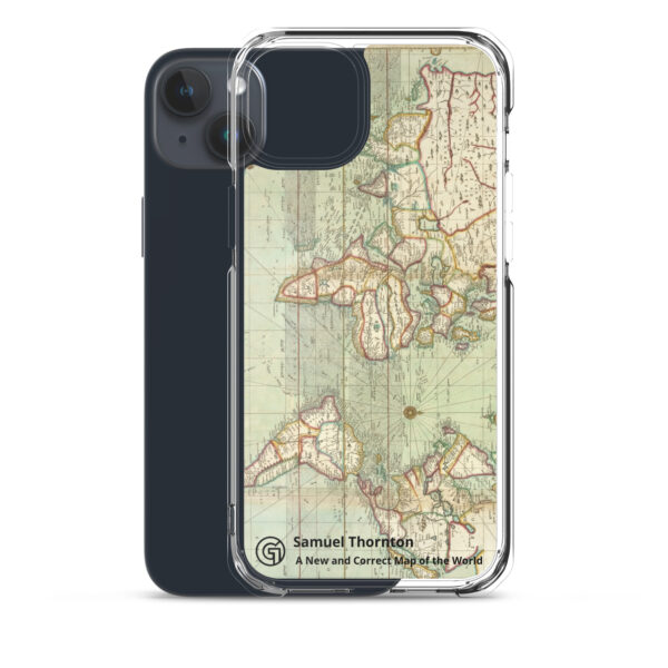 Clear Case for iPhone®. ​Samuel Thornton - A New and Correct Map of the World - Image 33