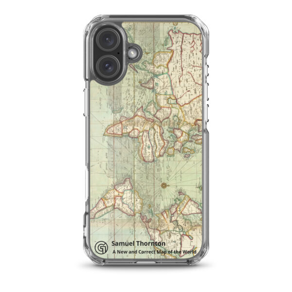 Clear Case for iPhone®. ​Samuel Thornton - A New and Correct Map of the World - Image 40