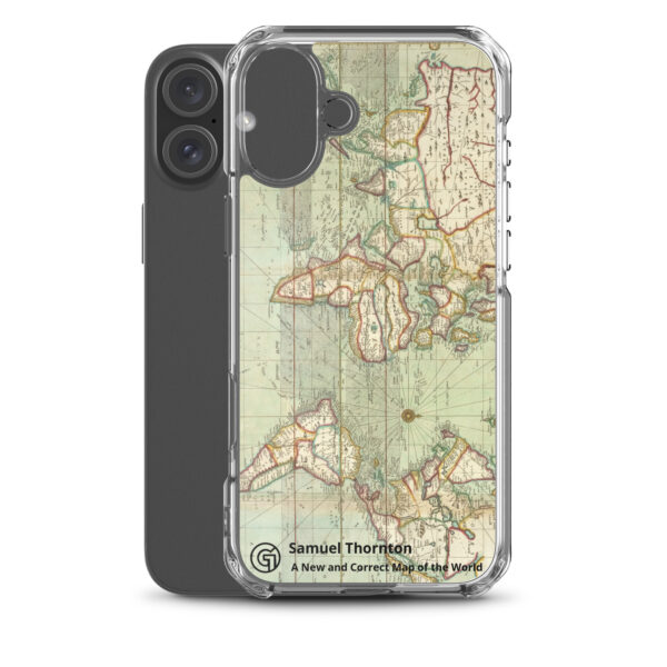 Clear Case for iPhone®. ​Samuel Thornton - A New and Correct Map of the World - Image 41