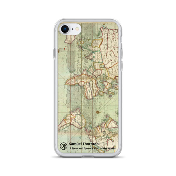 Clear Case for iPhone®. ​Samuel Thornton - A New and Correct Map of the World