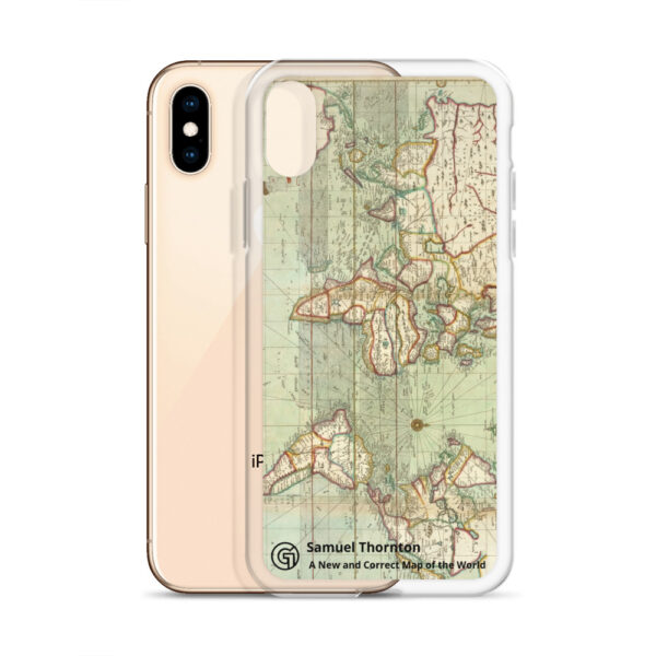 Clear Case for iPhone®. ​Samuel Thornton - A New and Correct Map of the World - Image 54